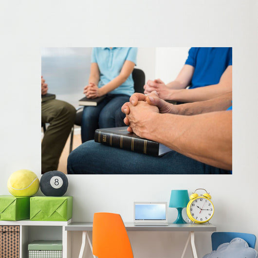 People Praying Wall Mural