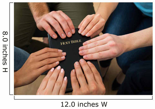 People Holding Holy Bible Wall Mural