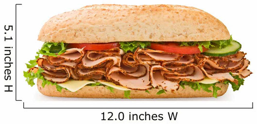 Whole grain turkey sandwich with lettuce, cheese & tomatoes Wall Decal