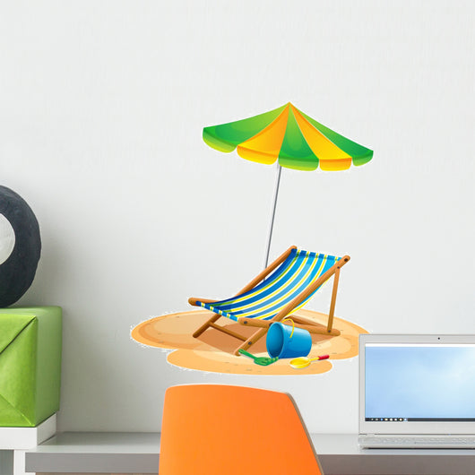 Beach chair Wall Decal
