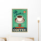 Vector Vintage Coffee Poster Wall Decal