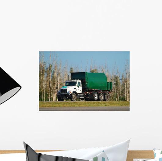 Garbage truck Wall Mural
