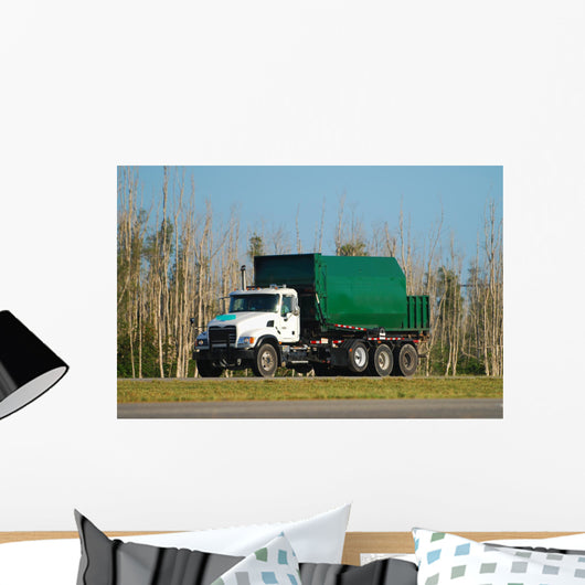 Garbage truck Wall Mural