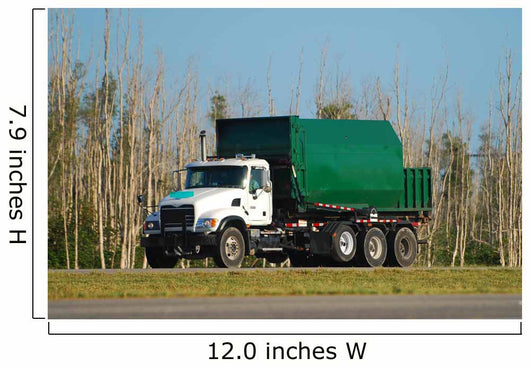 Garbage truck Wall Mural