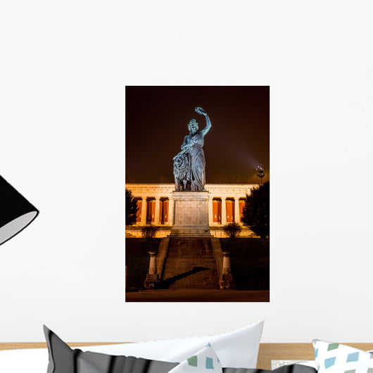 Theresienwiese München Mit Bavaria Und Ruhmeshalle Wall Decal