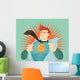 young businessman tearing his shirt off with us dollar sign Wall Mural