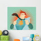 young businessman tearing his shirt off with us dollar sign Wall Mural