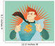 young businessman tearing his shirt off with us dollar sign Wall Mural