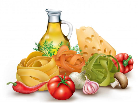 Italian Pasta and Vegetables Wall Decal