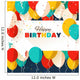 Happy Birthday greeting card in a flat style Wall Mural