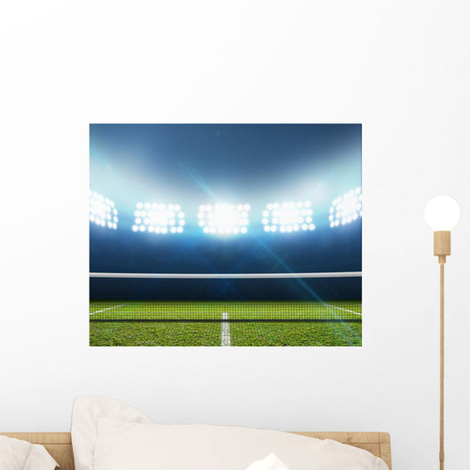 Stadium And Tennis Court Wall Mural