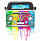 Hippie Van Dripping Rainbow Paint Wall Decal