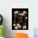Thankful flower wreath Wall Mural