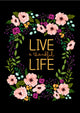 Thankful Flower Wreath Wall Decal