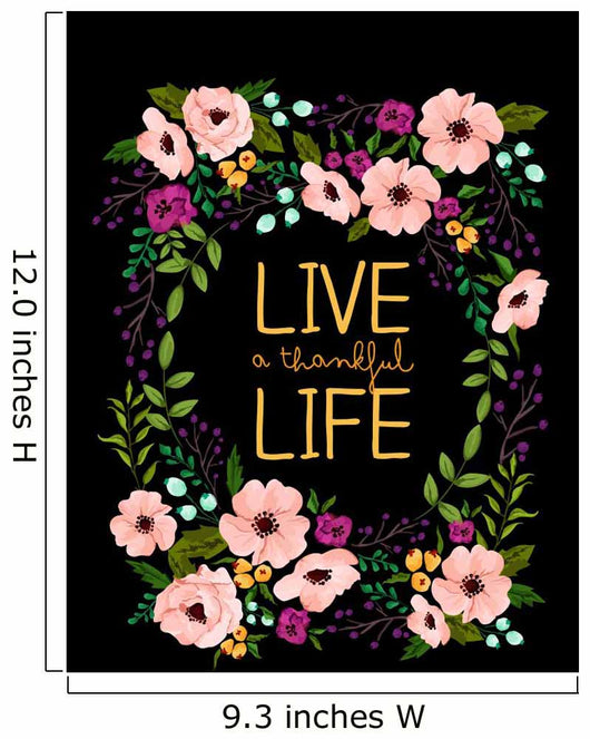 Thankful flower wreath Wall Mural
