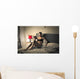 Tattooed girl reading Wall Mural