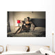 Tattooed girl reading Wall Mural