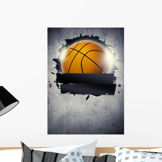 Basketball background Wall Mural