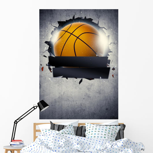 Basketball background Wall Mural