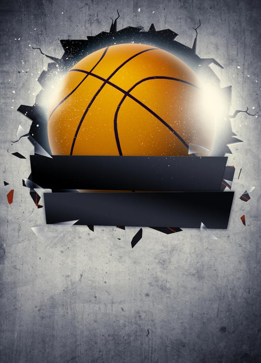 Basketball Background Wall Decal
