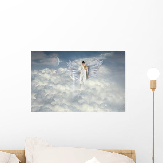Angel is Making a Clouds Wall Mural