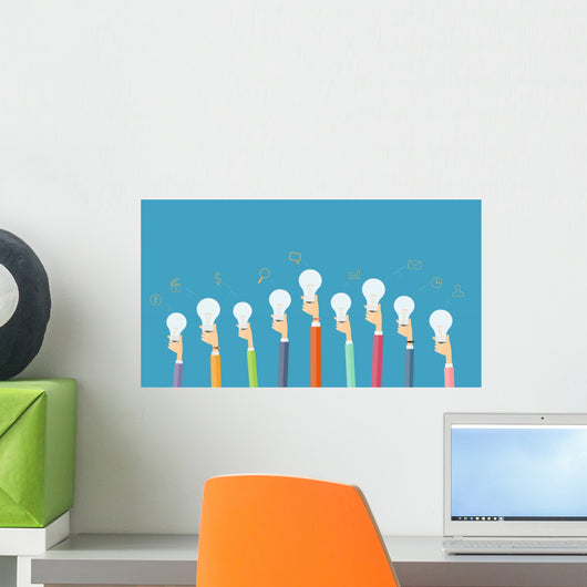 people creative and brainstorm idea for business Wall Decal
