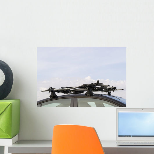 Roof mounted bike carrier Wall Decal