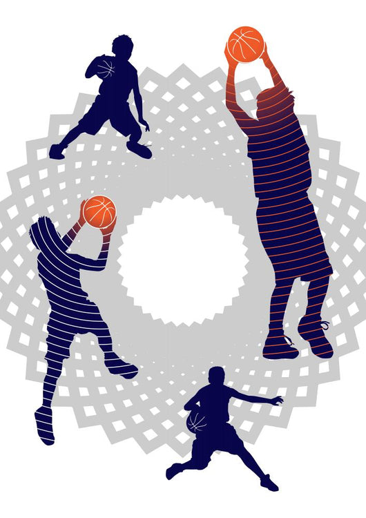 Meditative Basketball Wall Decal