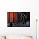 Bald charismatic athlete doing squats with weights. Wall Mural