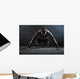 Athlete with a beautiful body and naked torso Wall Mural