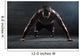 Athlete with a beautiful body and naked torso Wall Mural