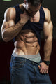 Bodybuilder Showing Off His Abs Wall Decal