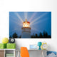 Lighthouse Beams Illumination Into Rain Storm Maritime Nautical Wall Mural