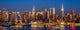 New York City Manhattan Midtown Buildings Skyline Night Wall Decal