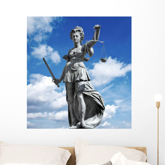 justitia in blue sky Wall Mural