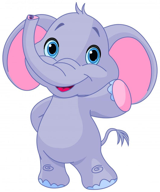 Cute Elephant Wall Decal