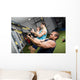 Real people training crossfit Wall Mural