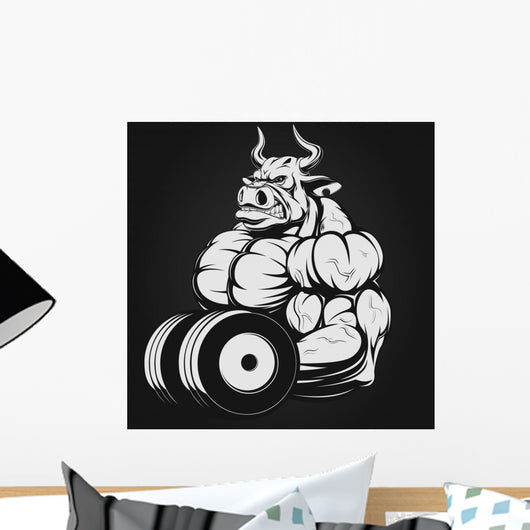 Strong bull Wall Mural
