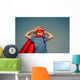 Child superhero portrait Wall Mural