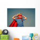 Child superhero portrait Wall Mural