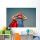 Child superhero portrait Wall Mural