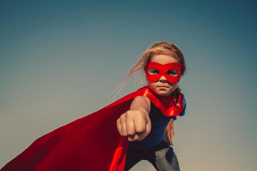 Child Superhero Portrait Wall Decal 2