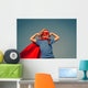 Child superhero portrait Wall Mural