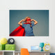 Child superhero portrait Wall Mural