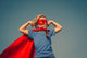 Child Superhero Portrait Wall Decal