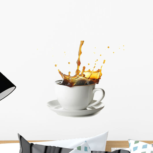 Pouring Coffee Cup Wall Decal