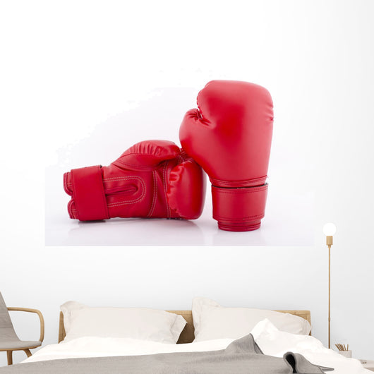 Red Boxing Gloves Wall Decal