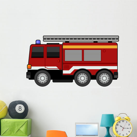 Fire Truck Wall Decal