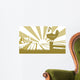 Rooster Farm Field Concept Wall Decal