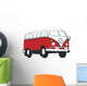 Vw Hippie Van Wall Decal